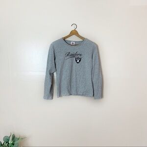 [NFL] Football Raiders Long Sleeve Sports Graphic Top